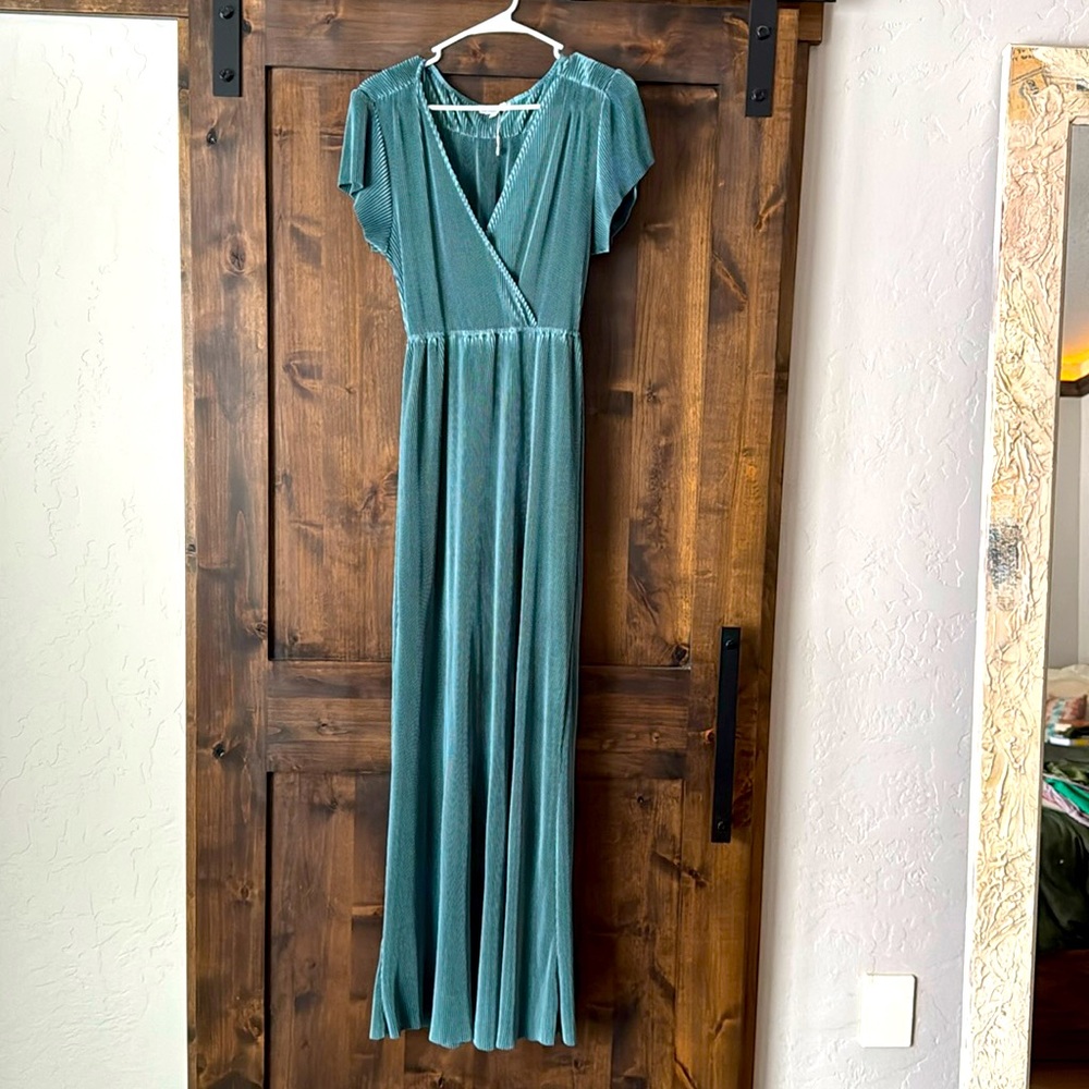 Steel Blue Maxi Dress- great for all seasons